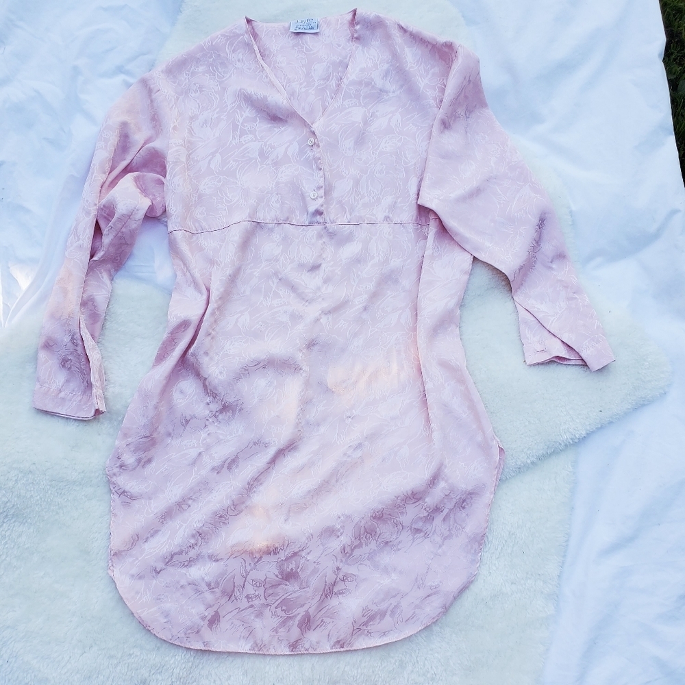 Vintage satin sleep shirt